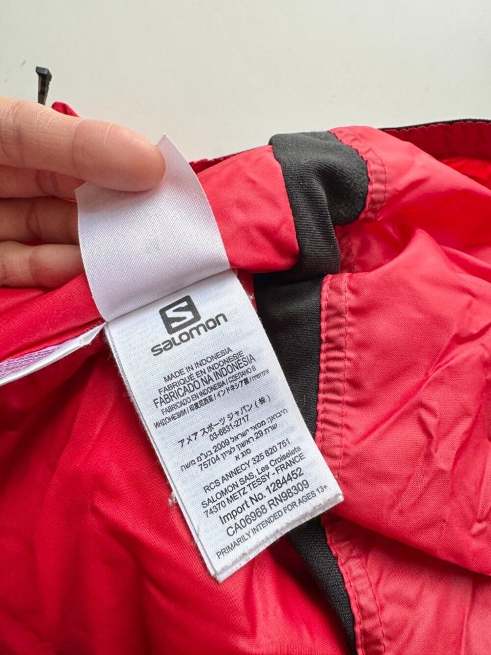 SALOMON Speed AdvancedSkin Dry Red Nylon Ripstop Ski Shell Jacket, Size M - Picture 15 of 16